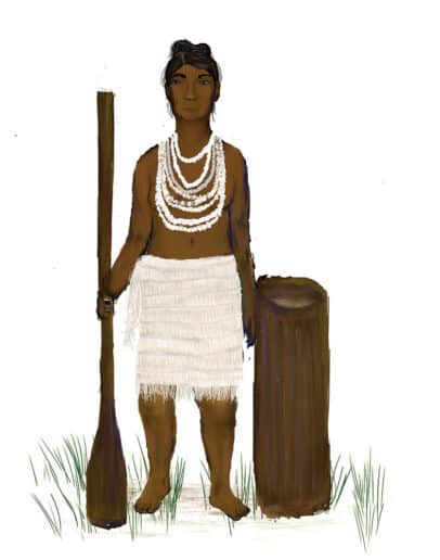 Drawing of a typical Choctaw woman's clothing