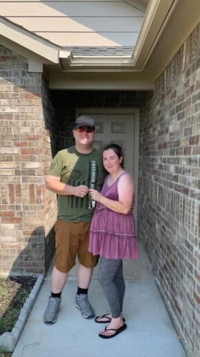 LEAP Home recipients hold the keys to their new home.