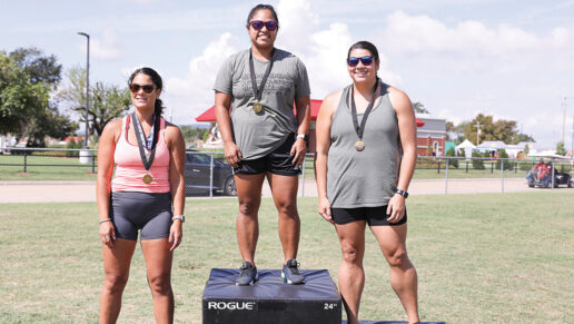 Choctaw Fittest Warrior open category, 1st - Jalena Walker, 2nd - Catie Hamilton, 3rd - Taylor Cox