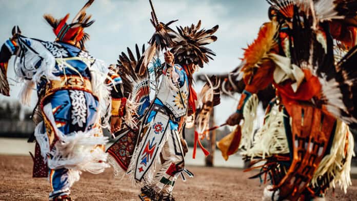 Choctaw dancing at Powwow/Native November