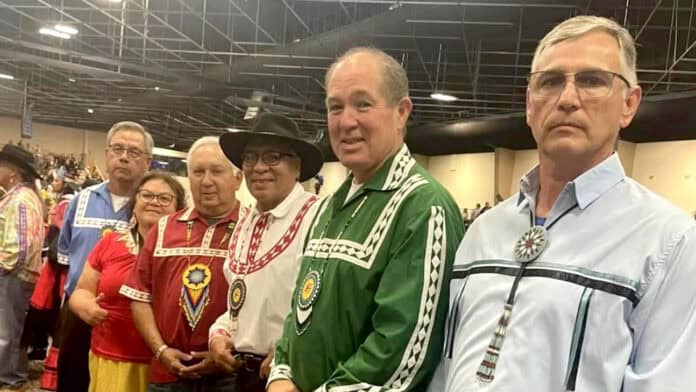 The Choctaw Nation Tribal council poses for a photo.