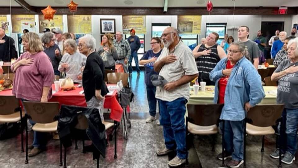 People enjoy their community meals at the Choctaw Nation Community Centers.