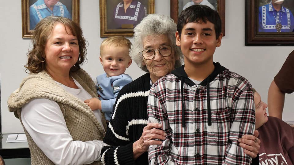 People enjoy their community meals at the Choctaw Nation Community Centers.