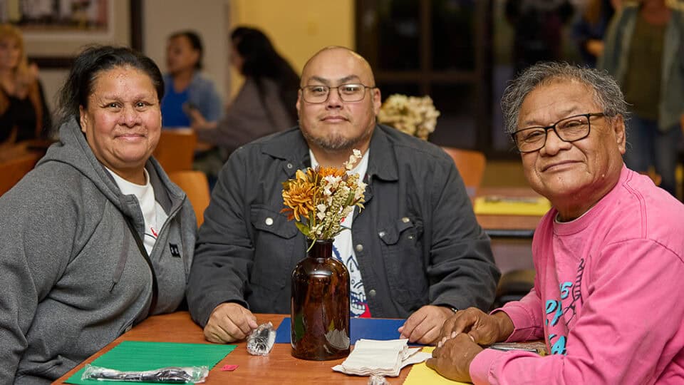 People enjoy their community meals at the Choctaw Nation Community Centers.