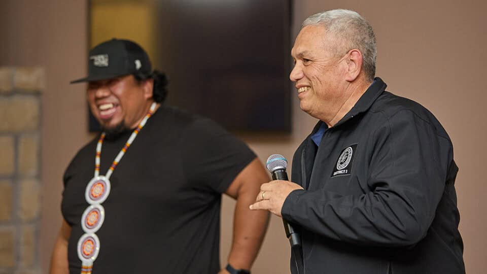 People enjoy their community meals at the Choctaw Nation Community Centers.